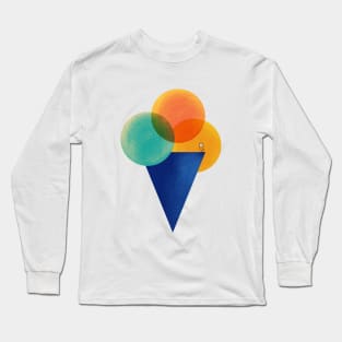 Ice cream sitting on the beach Long Sleeve T-Shirt